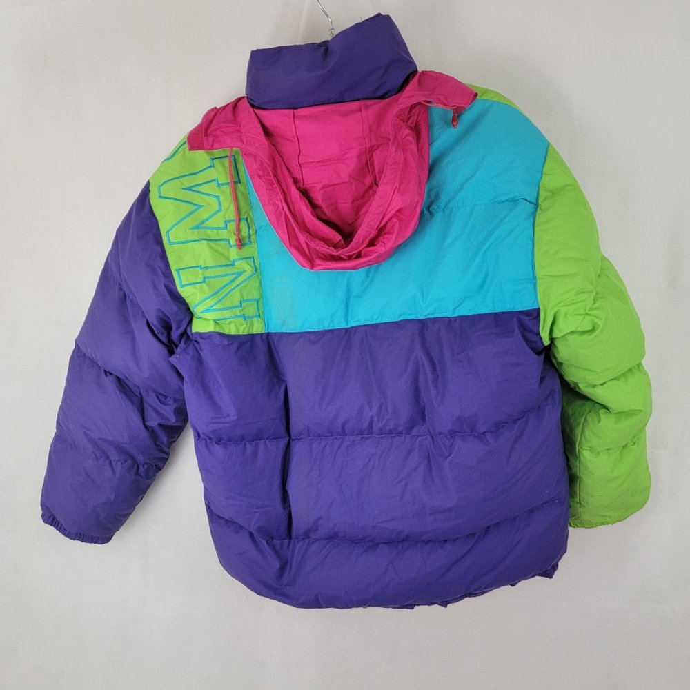 Brambilla Puffer Jacket 90s Color Block - image 5
